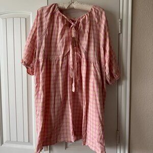 NWT Florence Mini Dress | Pink/Yellow Gingham in XS (6-8)